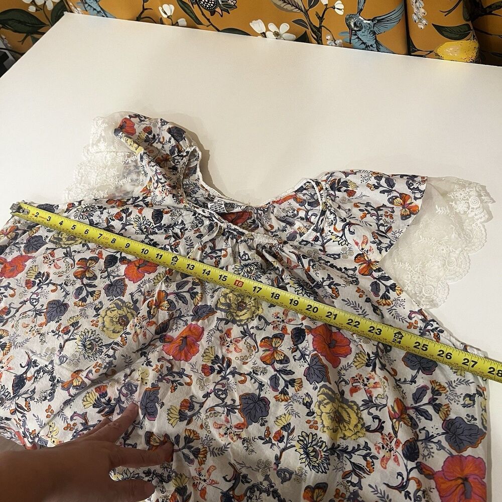 Vtg Expressions Women’s Floral Embroidered Pleated Lace Nightgown Plus Sz 3XL - Picture 7 of 8